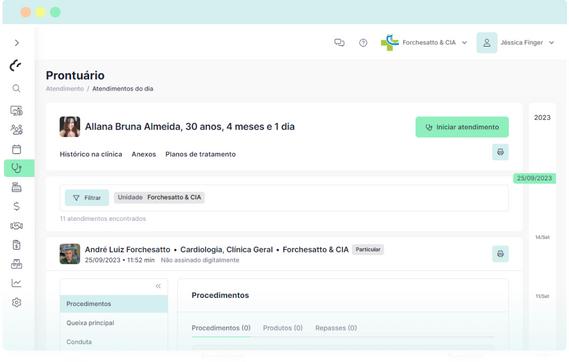 Histórico do paciente centralizado e integrado