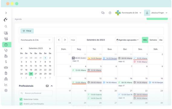 Relatórios de agendamentos